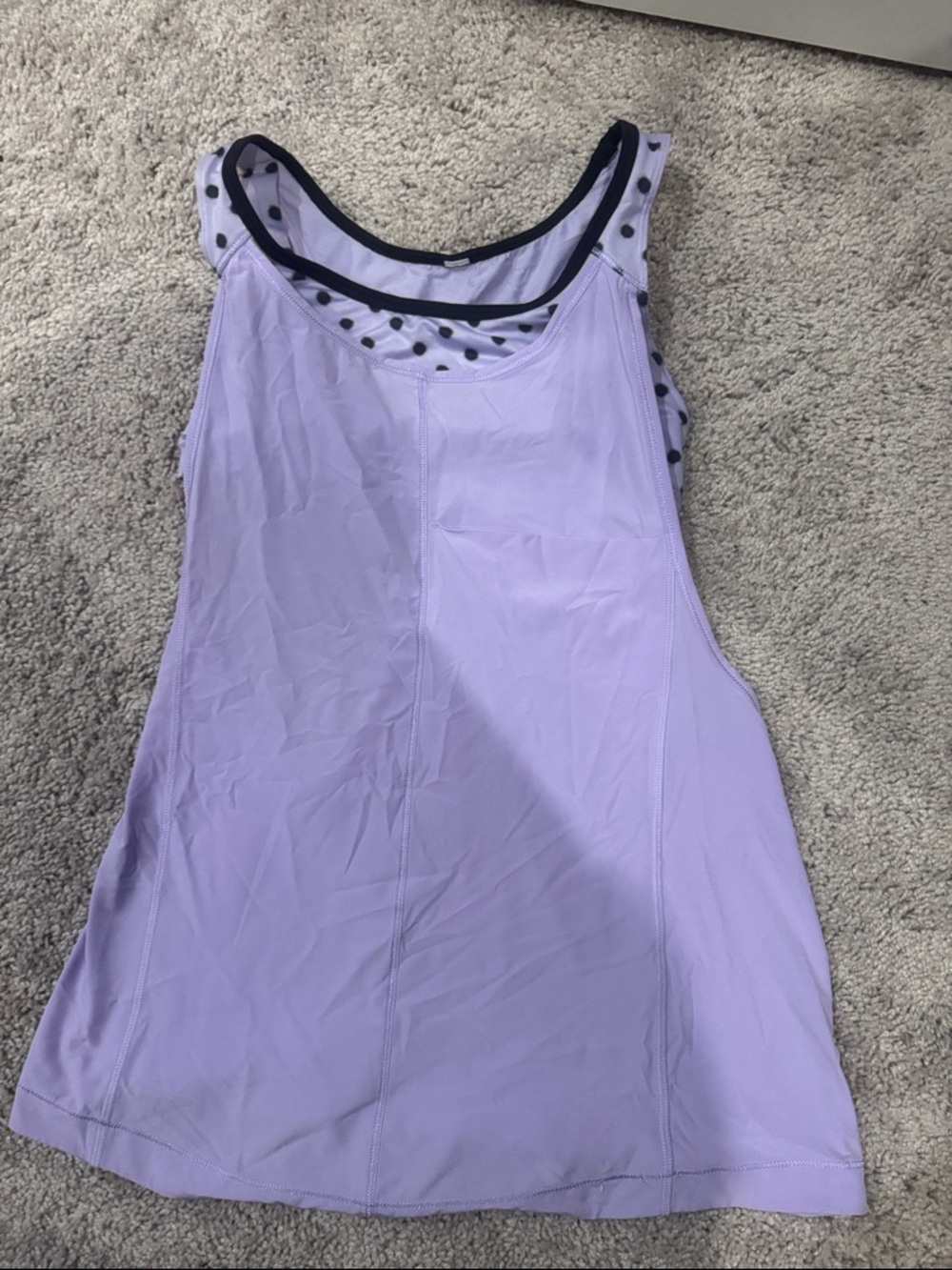 lululemon athletica Light Lavender Tank with Black Trim